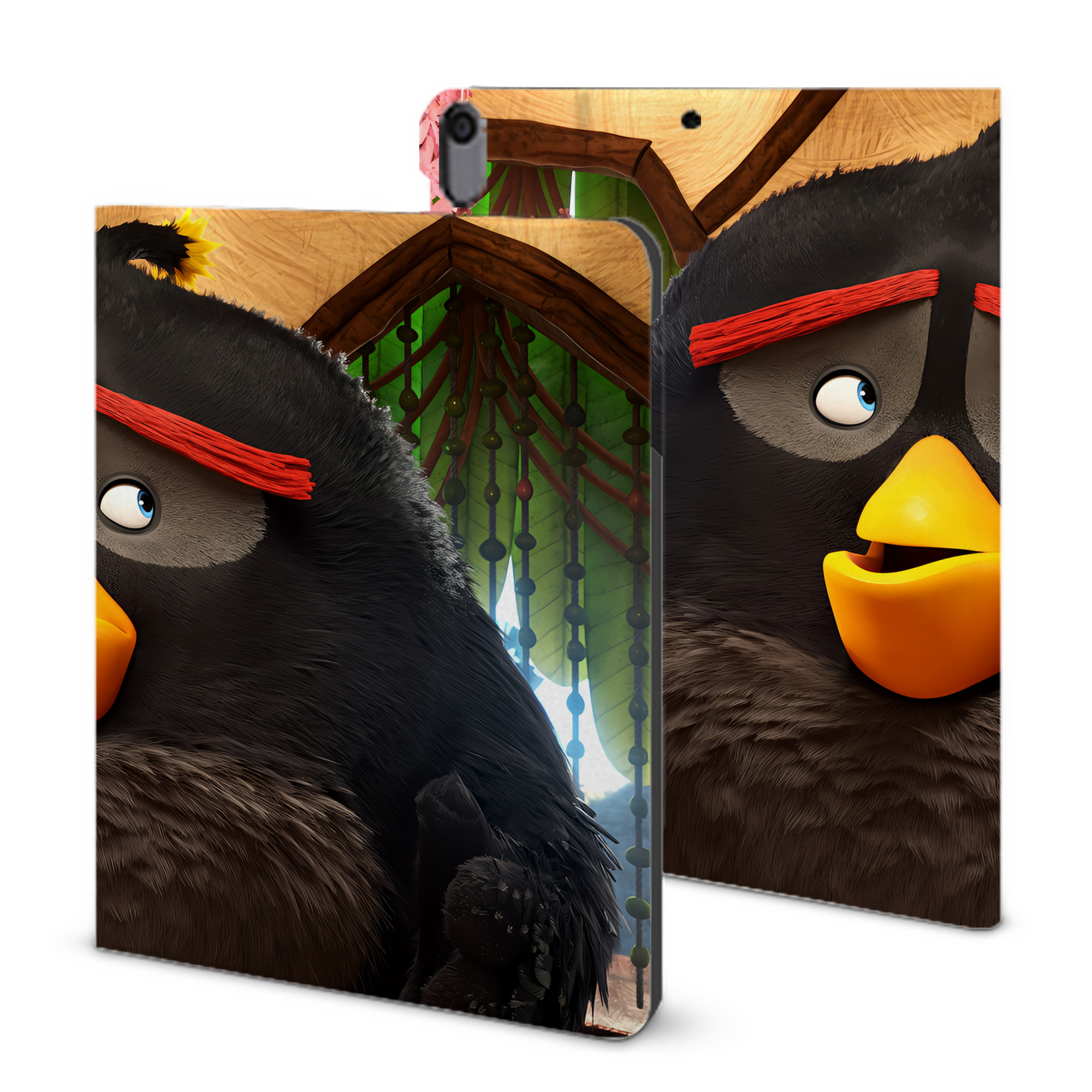 （画像用） Angry Birds アングリーバード IPad ケース ブック型 PUレザー TPU 耐衝撃 軽量 薄型 ペン収納なし 全面保護 IPad 各モデル対応